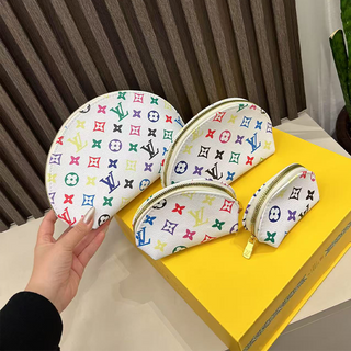 White Casual Daily Letters Zipper Bags