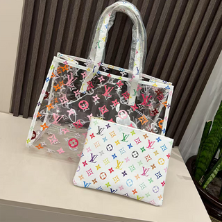 White Casual Daily Letters Zipper Bags