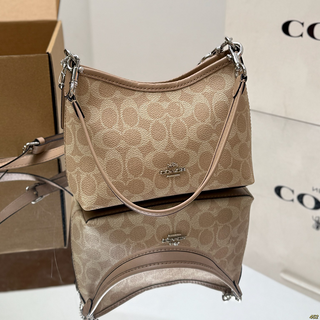 Brown Casual Daily Letters Patchwork Bags