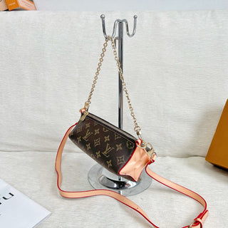 Brown Casual Daily Letters Zipper Bags