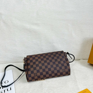 Brown Casual Daily Letters Zipper Bags