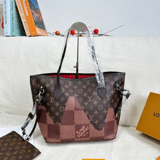 Brown Casual Daily Letters Zipper Bags