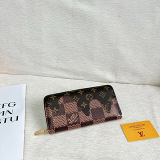 Brown Casual Daily Letters Zipper Bags