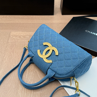 Blue Casual Daily Letters Zipper Bags