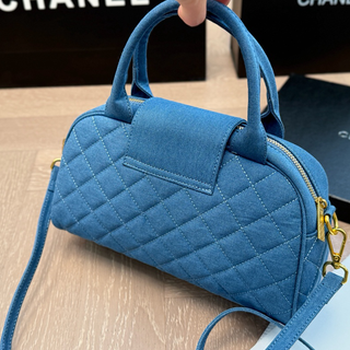 Blue Casual Daily Letters Zipper Bags