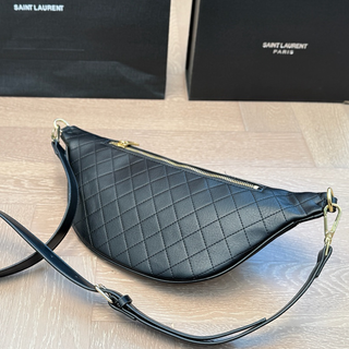 Black Casual Daily Letters Zipper Bags