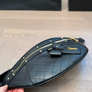 Black Casual Daily Letters Zipper Bags