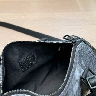 Black Gray Casual Daily Plaid Zipper Bags