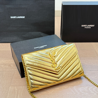 Gold Casual Daily Letters Chains Bags