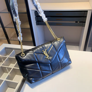 Black Gold Casual Daily Letters Chains Bags