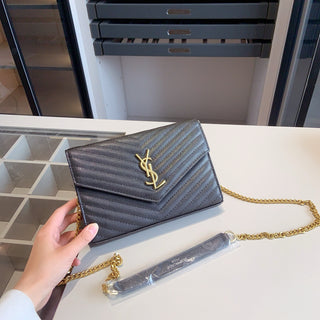 Black Gold Casual Daily Letters Chains Bags