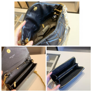 Black Gold Casual Daily Letters Chains Bags