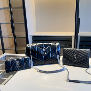 Black Gold Casual Daily Letters Chains Bags