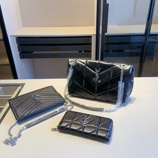 Black Gold Casual Daily Letters Chains Bags