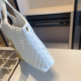 Black Casual Daily Letters Chains Zipper Bags