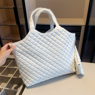 Black Casual Daily Letters Chains Zipper Bags