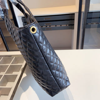 Black Casual Daily Letters Chains Zipper Bags