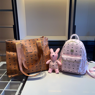 Pink Brown Casual Daily Letters Zipper Bags