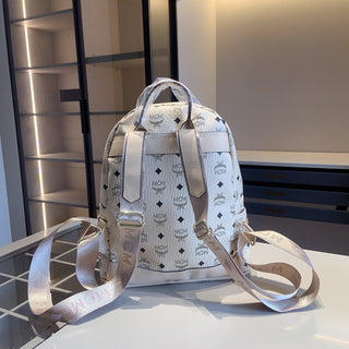 White Brown Casual Daily Letters Zipper Bags