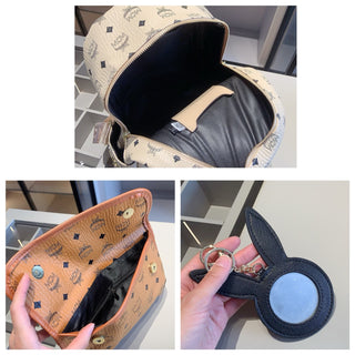 White Brown Casual Daily Letters Zipper Bags