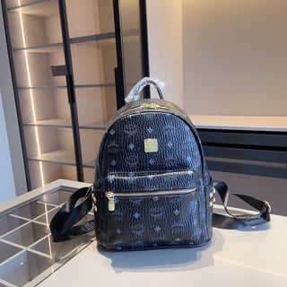 Black Casual Daily Letters Zipper Bags