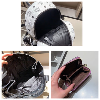 Black And White Casual Daily Letters Zipper Bags