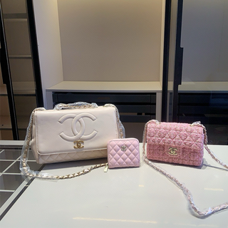 Black Casual Daily Letters Chains Bags