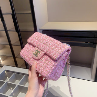 Black Casual Daily Letters Chains Bags