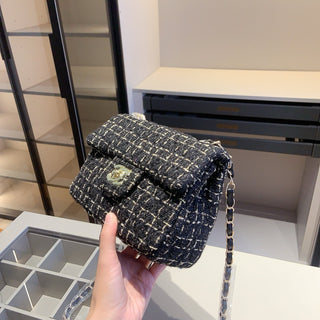 Black Casual Daily Letters Chains Bags