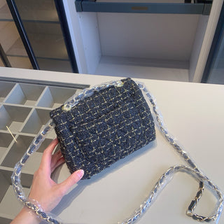 Black Casual Daily Letters Chains Bags