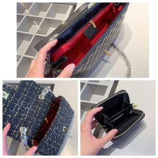 Black Casual Daily Letters Chains Bags