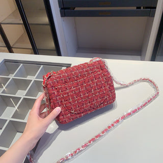 Black Casual Daily Letters Chains Bags