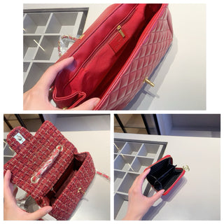 Black Casual Daily Letters Chains Bags