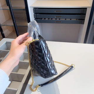 Black Casual Daily Letters Chains Bags