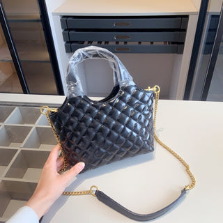 Black Casual Daily Letters Chains Bags