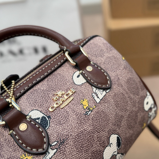 Brown Casual Daily Print Zipper Bags