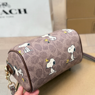 Brown Casual Daily Print Zipper Bags