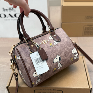 Brown Casual Daily Print Zipper Bags