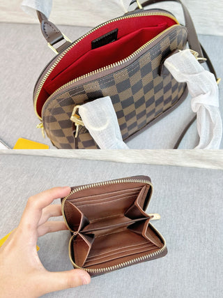 Brown Casual Daily Plaid Patchwork Bags