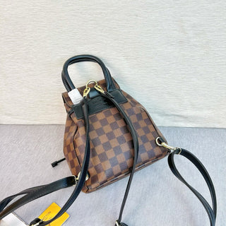 Brown Casual Daily Plaid Patchwork Bags