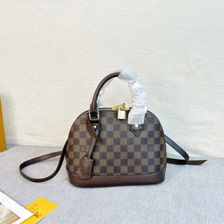 Brown Casual Daily Plaid Patchwork Bags