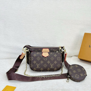 Brown Casual Daily Letters Chains Bags