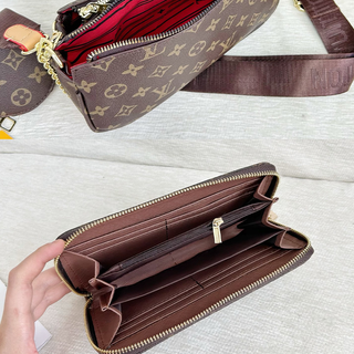 Brown Casual Daily Letters Chains Bags