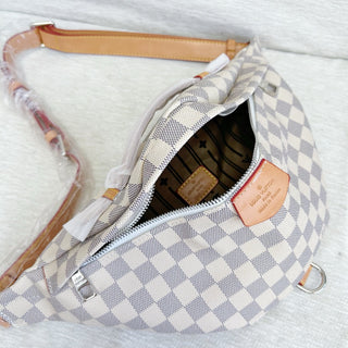 White Casual Daily Plaid Chains Bags