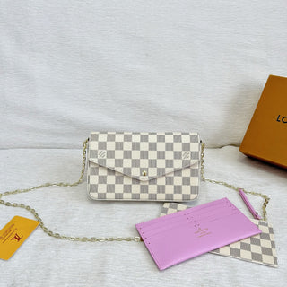 White Casual Daily Plaid Chains Bags