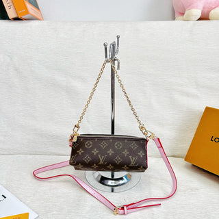 Brown Casual Daily Letters Chains Bags