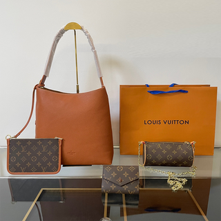 Brown Casual Daily Letters Chains Bags