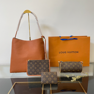 Brown Casual Daily Letters Chains Bags