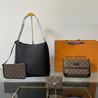 Black Brown Casual Daily Letters Patchwork Bags