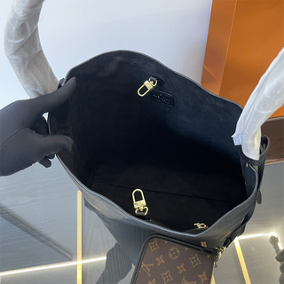 Black Brown Casual Daily Letters Patchwork Bags